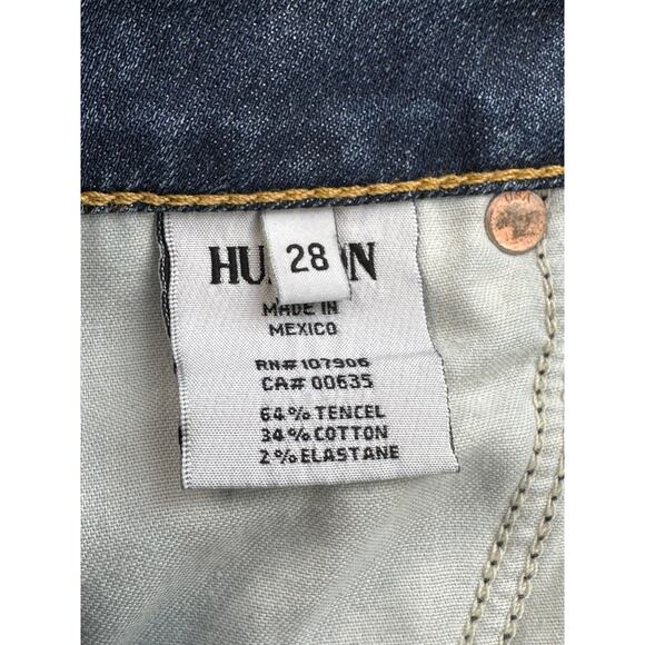 American Eagle Next Level Stretch Hi-RIse Shortie Cuffed Denim Shorts Size 4 - Picture 3 of 6